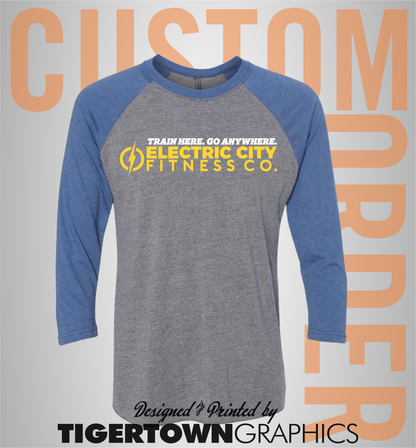 Electric City Fitness Co - Unisex Raglan #6051